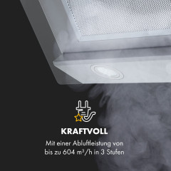 KLARSTEIN Balzac Silent 60, Dunstabzugshaube (59,50 cm breit, 34,50 cm tief)