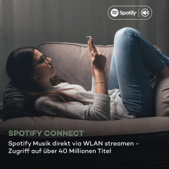AUNA Connect CD MKII Internetradio, FM, Schwarzes Holz