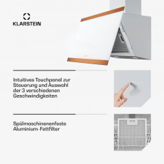 KLARSTEIN FlashLine, Dunstabzugshaube (59,80 cm breit, 50,30 cm tief)