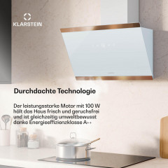 KLARSTEIN FlashLine, Dunstabzugshaube (59,80 cm breit, 50,30 cm tief)