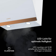 KLARSTEIN FlashLine, Dunstabzugshaube (59,80 cm breit, 50,30 cm tief)