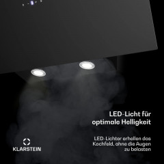 KLARSTEIN Laurel, Dunstabzugshaube (90 cm breit, 34 cm tief)