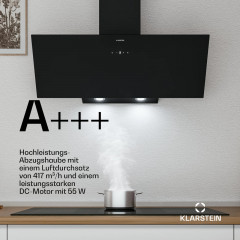 KLARSTEIN Laurel, Dunstabzugshaube (90 cm breit, 34 cm tief)
