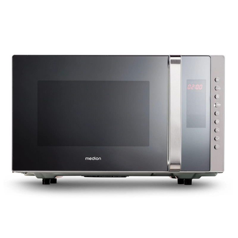 MEDION® LIFE 3in1 Mikrowelle MD 17495, Kombination aus Mikrowelle, Grill und Ofen, 10 Automatikprogramme, edles Design
