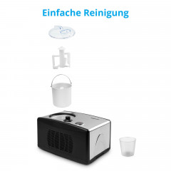 MEDION® LIFE Eismaschine MD 18387, Kapazität für 1,5 L Eis (Füllmenge: 800 ml), selbstkühlend mit Kompressor, geeignet für die Zubereitung von Eiscreme, Frozen Yoghurt & Sorbet