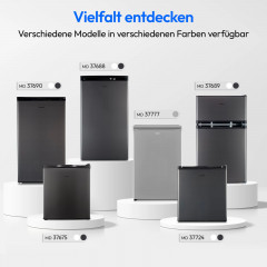 MEDION® LIFE Kühlschrank mit Eiswürfelfach MD 37690 Weiss, 90 L Gesamt-Nutzinhalt (Kühlteil 80 L & Eiswürfelfach 10 L), wechselbarer Türanschlag, geringer Geräuschpegel