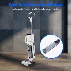 MEDION® LIFE H30 2in1 Nass Trockensauger, getrennter Frischwasser- und Schmutzwassertank, Selbstreinigungs- und Trocknungsfunktion, LED-Display, geeignet für alle Hartböden