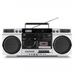 Medion LIFE® P66538 Retro-Boombox silber