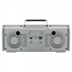 Medion LIFE® P66538 Retro-Boombox silber
