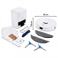Medion MD 14841 X41 SW+ Saug-Wischroboter mit Lasernavigation und Absaugstation