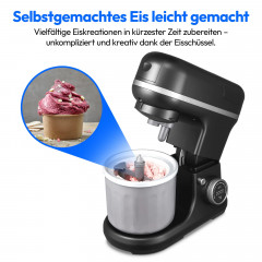 MEDION® LIFE® 4-in-1 Digitale Küchenmaschine MD18440, 1.200 W, 8 Geschwindigkeitsstufen, Digitales Sensor-Touch-Display, umfangreiches Zubehör