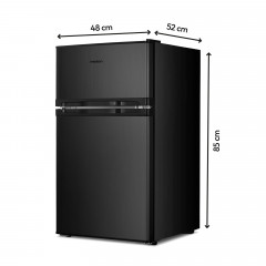 MEDION MD 37689 MD37689 Mini Kühl-Gefrierkombination (E, 85 cm hoch, grau)
