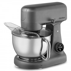 MEDION MD 12600 Küchenmaschine titan (Rührschüsselkapazität: 4,6 l, 800 Watt)