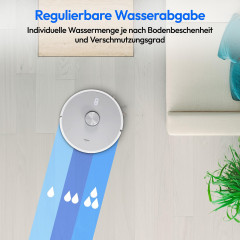 Medion MD120431 X42 SW+ Saug-Wischroboter mit Lasernavigation und Absaugstation