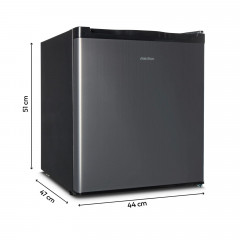 MEDION® LIFE Mini-Kühlschrank MD 37724 Anthrazit, 41 L Nutzinhalt, manuelle Temperatureinstellung, Geräuschpegel ca. 39 dB, eingelassener Türgriff
