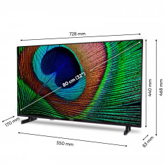 MEDION MD 832100 Fernseher (Flat, 32 Zoll / 80 cm, Full-HD, SMART TV)