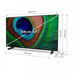 MEDION MD 843100 Fernseher (Flat, 43 Zoll / 108 cm, Full-HD, SMART TV)