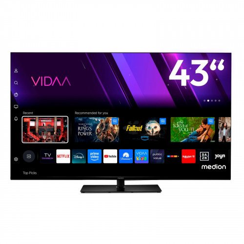 MEDION MD 843300 Smart TV (Flat, 43 Zoll / 108 cm, UHD 4K, SMART TV)