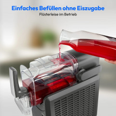 MEDION® LIFE Slush-Eismaschine MD12090, 2,6 L Slush-Eis Kapazität, Härtegradkontrolle, 5 Modi, 30–60 Minuten Zubereitungszeit², Abnehmbarer Tank