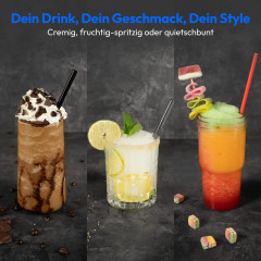 MEDION® LIFE Slush-Eismaschine MD12090, 2,6 L Slush-Eis Kapazität, Härtegradkontrolle, 5 Modi, 30–60 Minuten Zubereitungszeit², Abnehmbarer Tank