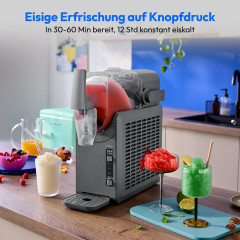 MEDION® LIFE Slush-Eismaschine MD12090, 2,6 L Slush-Eis Kapazität, Härtegradkontrolle, 5 Modi, 30–60 Minuten Zubereitungszeit², Abnehmbarer Tank