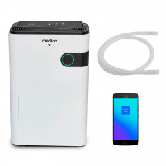MEDION® Smarter Luftentfeuchter DH30S (MD12044), Steuerung per App, Leistung max. 280W, Volumen Wassertank ca. 5L, 2 Geschwindigkeitsstufen, Touch-Bedienung