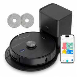 MEDION® Saugroboter mit 2-in-1 Absaugstation X51 SW+, Wischfunktion, rotierende Wischmopps, Lasernavigation, Hinderniserkennung durch Kreuzlinienlaser, starke 10.000 Pa Saugkraft, präzise Kartenerstellung MEDION® Saugroboter mit 2-in-1 Absaugstation X51 SW+, Wischfunktion, rotierende Wischmopps, Lasernavigation, Hinderniserkennung durch Kreuzlinienlaser, starke 10.000 Pa Saugkraft, präzise Kartenerstellung