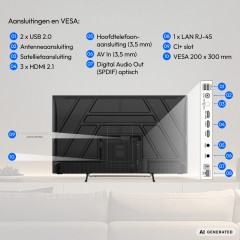 MEDION MD850401 Fernseher (Flat, 50 Zoll / 125,7 cm, UHD 4K, SMART TV)