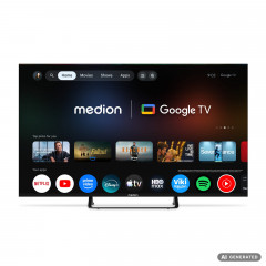MEDION MD850401 Fernseher (Flat, 50 Zoll / 125,7 cm, UHD 4K, SMART TV)