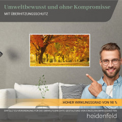 HEIDENFELD HF-HP105 Strand3 | Infrarotheizung (1000 Watt, Raumgröße: 25 m²)