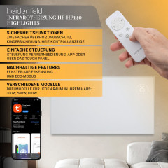 HEIDENFELD HF-HP140 Infrarotheizung (500 Watt)