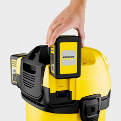KÄRCHER WD 4-18 Dual Battery Set Nass-/Trockensauger, Gelb