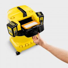 KÄRCHER WD 4-18 Dual Battery Set Nass-/Trockensauger, Gelb