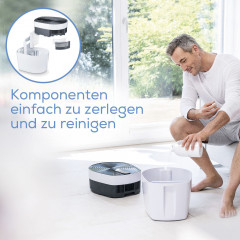 BEURER Kombigerät Luftbefeuchter und -reiniger »Maremed MK500 Meeresklimagerät, mit Filter und Salz« für 50 qm Räume Simuliert Meeresklima für Zuhause, mit ergiebiger Luftbefeuchtung