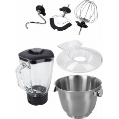 BOSCH Küchenmaschine »OptiMUM MUM9DT5S41« integrierter Timer, diverses Zubehör, Knethaken, Schlag-, Silikonbesen