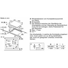 Siemens EX801LYC1E iQ700 Induktionskochfeld 80 cm Schwarz, flächenbündig (integriert)