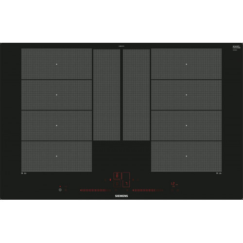 Siemens EX801LYC1E iQ700 Induktionskochfeld 80 cm Schwarz, flächenbündig (integriert)