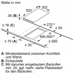 Siemens ET375FFP1E iQ300 Einbau-Kochfeld autark 30cm Design-Rahmen