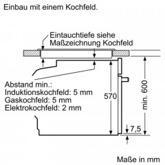 SIEMENS HE 517 ABW0 Backofen (Einbaugerät, A, 71 l, 594 mm breit)
