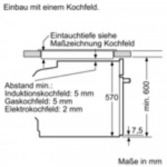 SIEMENS HE 517 ABW0 Backofen (Einbaugerät, A, 71 l, 594 mm breit)