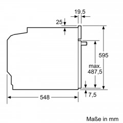 SIEMENS HE 517 ABW0 Backofen (Einbaugerät, A, 71 l, 594 mm breit)
