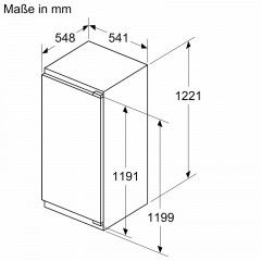 SIEMENS KI41RVFE0 iQ300 Einbaukühlschrank (204 l, E, 1221 mm hoch, Weiß)