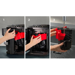 SIEMENS Kaffeevollautomat »EQ500 classic TP513D09, viele Kaffeespezialitäten, OneTouch-Funktion« intuitives Farbdisplay, automatische Dampfreinigung, schwarz