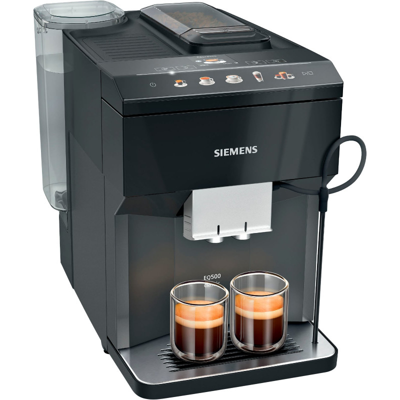SIEMENS Kaffeevollautomat »EQ500 classic TP513D09, viele Kaffeespezialitäten, OneTouch-Funktion« intuitives Farbdisplay, automatische Dampfreinigung, schwarz