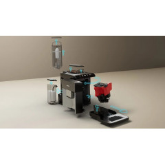 Siemens TQ513D01 EQ.500 integral Kaffeevollautomat Klavierlack/ Silber