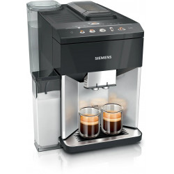 Siemens TQ513D01 EQ.500 integral Kaffeevollautomat Klavierlack/ Silber Siemens TQ513D01 EQ.500 integral Kaffeevollautomat Klavierlack/ Silber