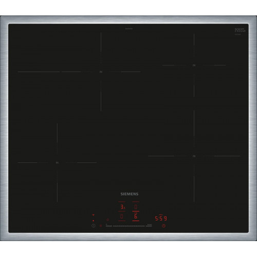 Siemens EH645HFB1E iQ300 Induktionskochfeld 60 cm Schwarz, Mit Rahmen aufliegend