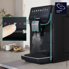 SIEMENS TP555EM7 EQ500 iAroma Kaffeevollautomat Klavierlack schwarz