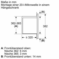 Bosch Serie 2 BFL523MW3 Einbau-Mikrowelle