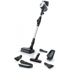 BOSCH Akku-Stielstaubsauger »Unlimited 7 BSS711W, Knickrohr, Hygiene-Filter, 10 J. Motorgarantie« LED-Licht, hohe Saugkraft, lange Laufzeit, XXL-Polsterdüse, weiß